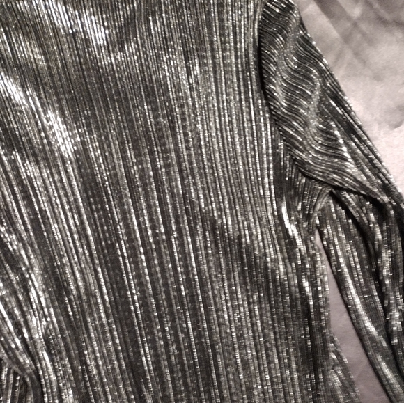 Silver Metallic layered top - Picture 9 of 13